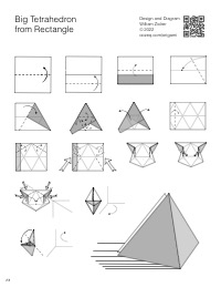 Oozeq Big Tetrahedron from One Rectangle